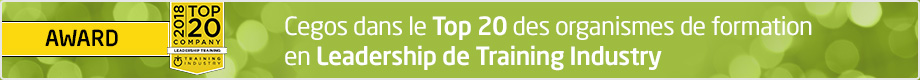 Cegos dans le top 20 des organismes de formation en Leadership de Training Industry